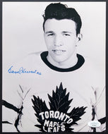 Vintage NHL Hockey Toronto Maple Leafs Autographed Gaye Stewart Photo JSA COA