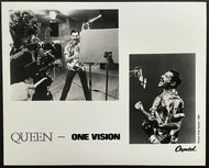 1985 Vintage Capitol Records Queen Publicity Photo Freddy Mercury Roger Taylor