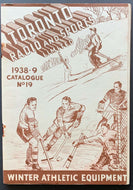 1938-39 Toronto Radio & Sports Ltd Catalogue Winter Athletic Equipment Vintage