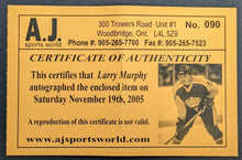Load image into Gallery viewer, 2004 Larry Murphy Signed Pittsburgh Penguins NHL Hockey Puck Autographed HOF COA
