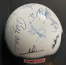 Load image into Gallery viewer, Autographed Simpson Racing Helmet Signed x25 Nascar Legends Petty Andretti
