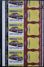 Load image into Gallery viewer, 1951 Original Uncut 4 + Matchbooks Advertising Chevrolet Cars Automobiles
