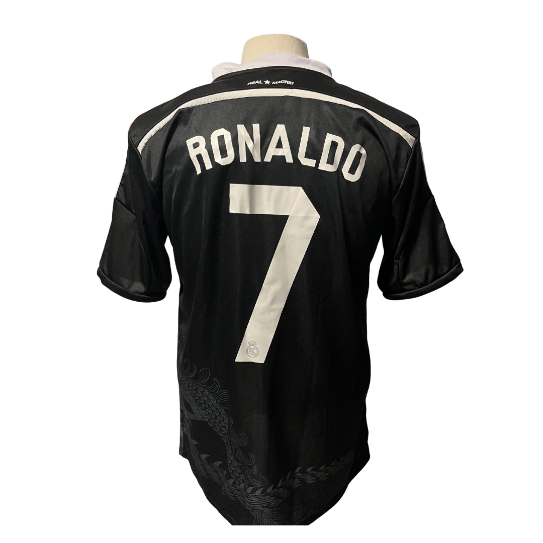 2014 Cristiano Ronaldo Black Real Madrid Soccer Jersey Football Kit Glory Days Sports