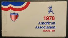 Load image into Gallery viewer, 1978 Vintage AAA Minor League Baseball American Association Register Retro
