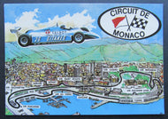1981 Vintage Monaco Formula 1 Talbot Ligier)Postcard - Jacques Laffit Racing