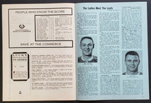 Load image into Gallery viewer, 1966 Maple Leaf Gardens NHL Program Insert + Ticket Stub Leafs vs Blackhawks
