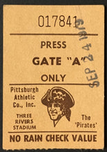 Load image into Gallery viewer, 1979 MLB Baseball Pittsburgh Pirates Press Ticket WS Winning Year v Cubs Vintage
