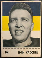 1956 Nabisco Shredded Wheat CFL Football #9C Ron Vaccher Winnipeg Blue Bombers