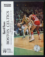 1971 Boston Garden NBA Basketball Program Celtics vs Cincinnati Royals Havlicek