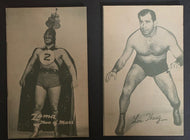 12 Different Vintage 1940-1960 Exhibit Cards Historical Sports Primo Carnera