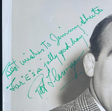 Load image into Gallery viewer, C 1950s Autographed Pat Flanagan Type 1 B&amp;W Photo Turofsky Wrestling Signed VTG
