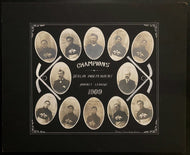 1909 Berlin Ontario Champion Hockey Team Cabinet Master Studio Photo Vintage Old