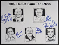 2007 Canadian Football Hall Of Fame Inductees Autographed x5 Print Signed CFL