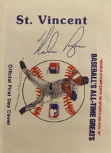 Load image into Gallery viewer, 1989 MLB Baseball First Day Cover Nolan Ryan Signed Stamp Sheet Autographed
