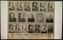 Load image into Gallery viewer, 1913 Knox Church Baseball Club Postcard Howie Morenz Brother Ezra Shown Ontario
