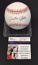 Load image into Gallery viewer, Justin Upton Autographed Major League Rawlings Baseball Tigers JSA MLB
