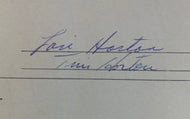 1962 Tim Horton Signed x3 School Report Card Toronto Maple Leafs NHL LOA JSA HOF