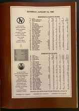 Load image into Gallery viewer, 1983 NHL Hockey Program Edmonton Oilers vs Minnesota North Stars Mark Messier
