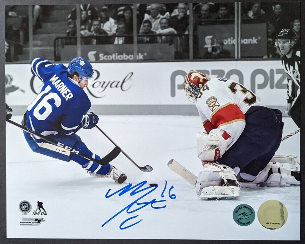 Mitch Marner Autographed Signed Action Photo NHL Hockey Toronto Maple Leafs COA