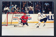 1980's Type 1 Photo Buffalo Sabres Turgeon Scores Penalty Shot On Patrick Roy