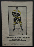 1979 Bobby Orr Day Oshawa Program Vintage Hockey Generals