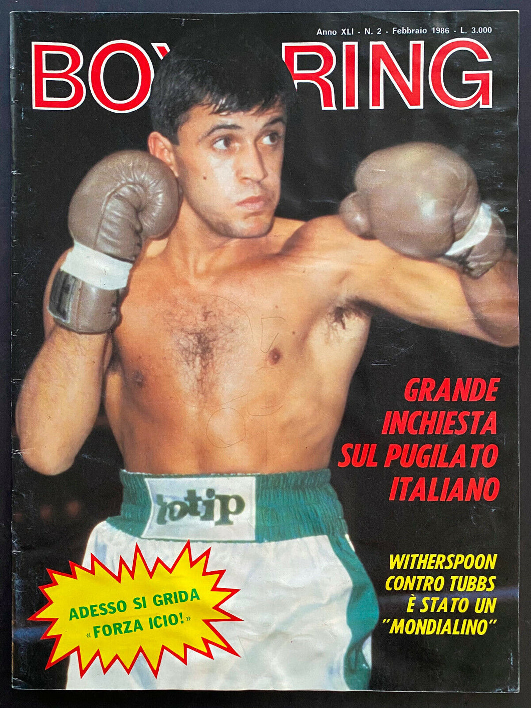 1982 + 1986 2 Copies Of Italian Boxing Magazine Vintage Lot