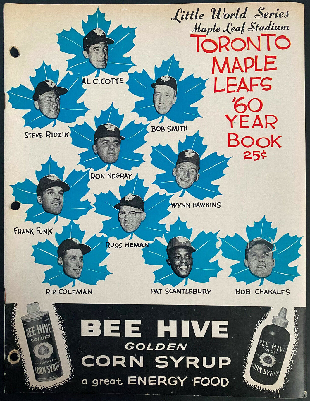 Toronto Maple Leafs 1960 International League Champions Baseball Yearbook