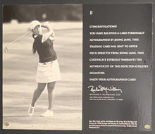Load image into Gallery viewer, Signed LPGA Golf Authenticated Autographed Jeong Jang Upper Deck Card

