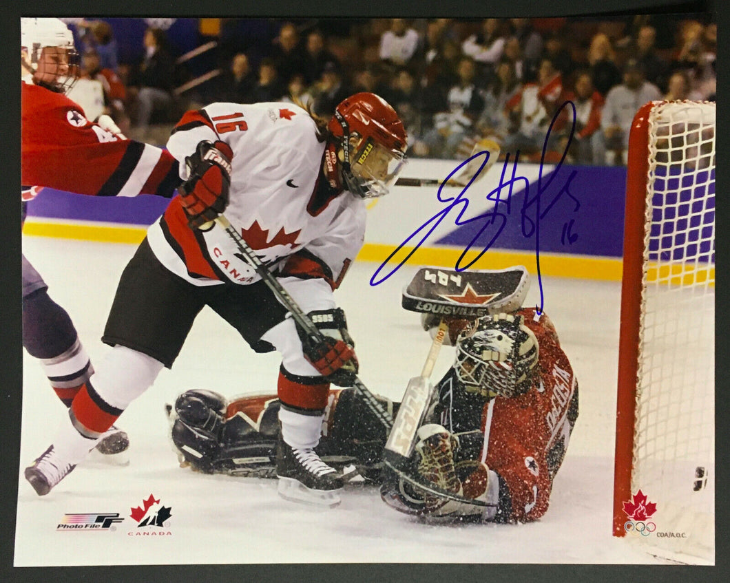 2002 Team Canada Hockey Gold Medal Winning Goal Signed Photo Jayna Hefford
