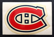 Vintage 1960's Montreal Canadiens Water Slide Decal NHL Hockey Logo Rare