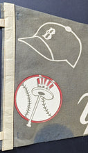 Load image into Gallery viewer, 1956 World Series New York Yankees Brooklyn Dodgers Pennant MLB Vintage Baseball
