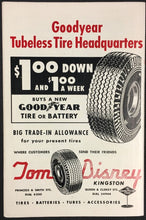 Load image into Gallery viewer, Vtg 1953 NHL Oldtimers Hockey Program Kingston Goodyears Charlie Conacher
