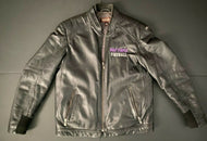 Deep Purple Mens Large Danier Leather Jacket Vintage Zippered Music Band