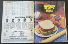 Load image into Gallery viewer, 1987 Arlington Stadium MLB Souvenir Program Texas Rangers vs California Angels
