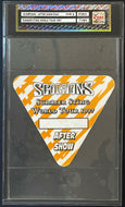 1997 Scorpions Summer Sting World Tour After Show Pass iCert EXNM 6 Vintage