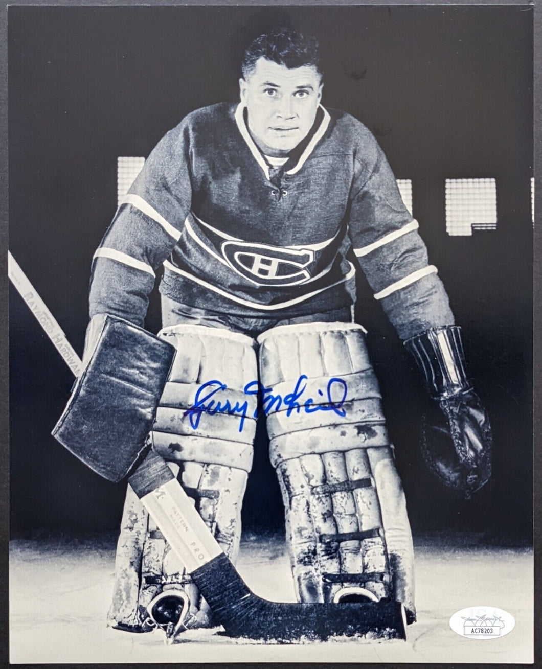 Gerry McNeil Autographed Signed Hockey Photo Montreal Canadiens JSA COA VTG NHL