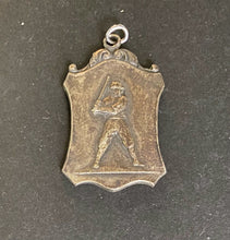 Load image into Gallery viewer, Early 1900s Vintage Canadian Sterling Silver Baseball Medal Ellis Bros
