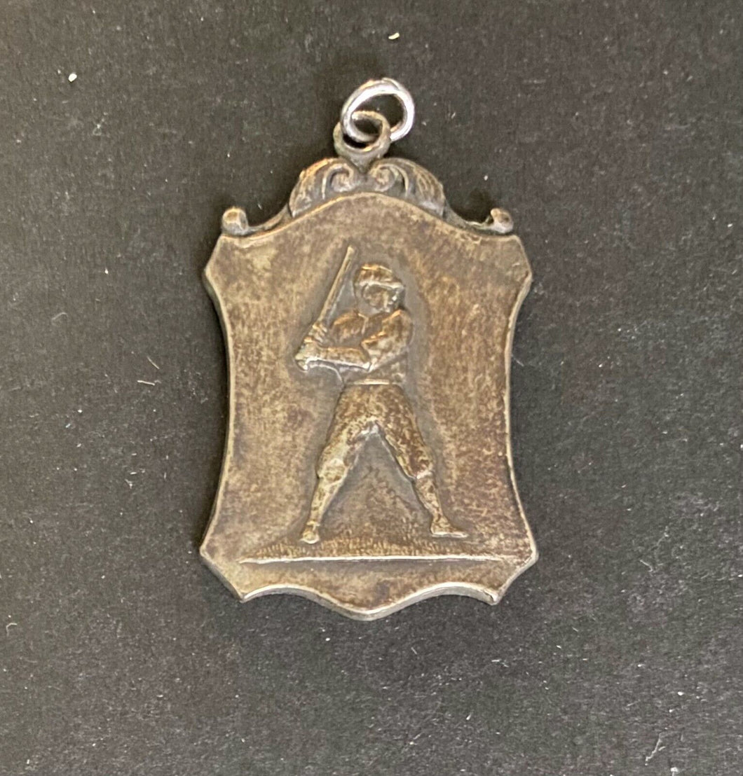 Early 1900s Vintage Canadian Sterling Silver Baseball Medal Ellis Bros