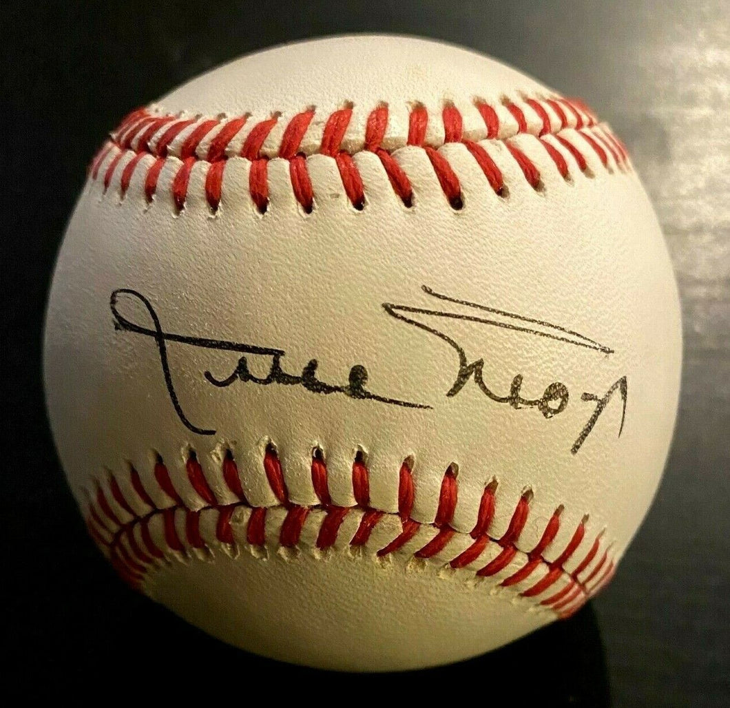 Willie Mays Signed Rawlings National League Baseball MLB Giants HOFer JSA LOA