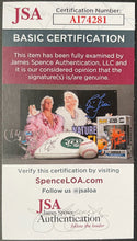 Load image into Gallery viewer, Autographed Signed Buffalo Sabres Program Cover Hasek Perreault Mogilny NHL JSA
