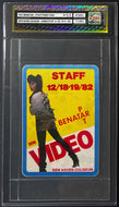 1982 Pat Benatar Staff/Video Pass New Haven Coliseum Graded 5.5 icert Vintage