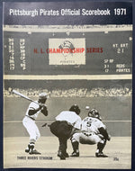 1971 NLCS Games 3-4 Pittsburgh Pirates San Francisco Giants Program Baseball MLB