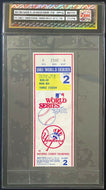 1981 World Series Baseball Ticket Game 2 New York Yankees Vs Dodgers MLB icert