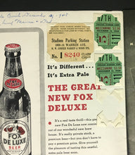 Load image into Gallery viewer, 1948 NHL Hockey Chicago Stadium Program + Tickets Blackhawks Montreal Canadiens
