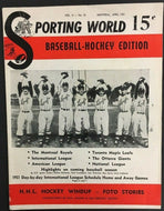 1951 Sporting World Magazine MLB Baseball Hockey Edition Gordie Howe + Richard