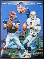 1995 NFL American Bowl SkyDome Football Program Bills vs Cowboys Aikman