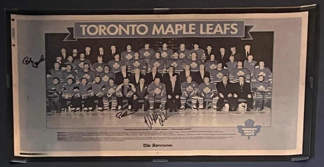 1994 Tonto Maple Leafs NHL Hockey Multi Signed Team Photo 1 Of A Kind Acetate