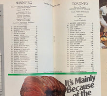 Load image into Gallery viewer, 1981 Program Winnipeg Jets #1 Draft Pick Dale Hawerchuk Plays 1st Ever NHL Game
