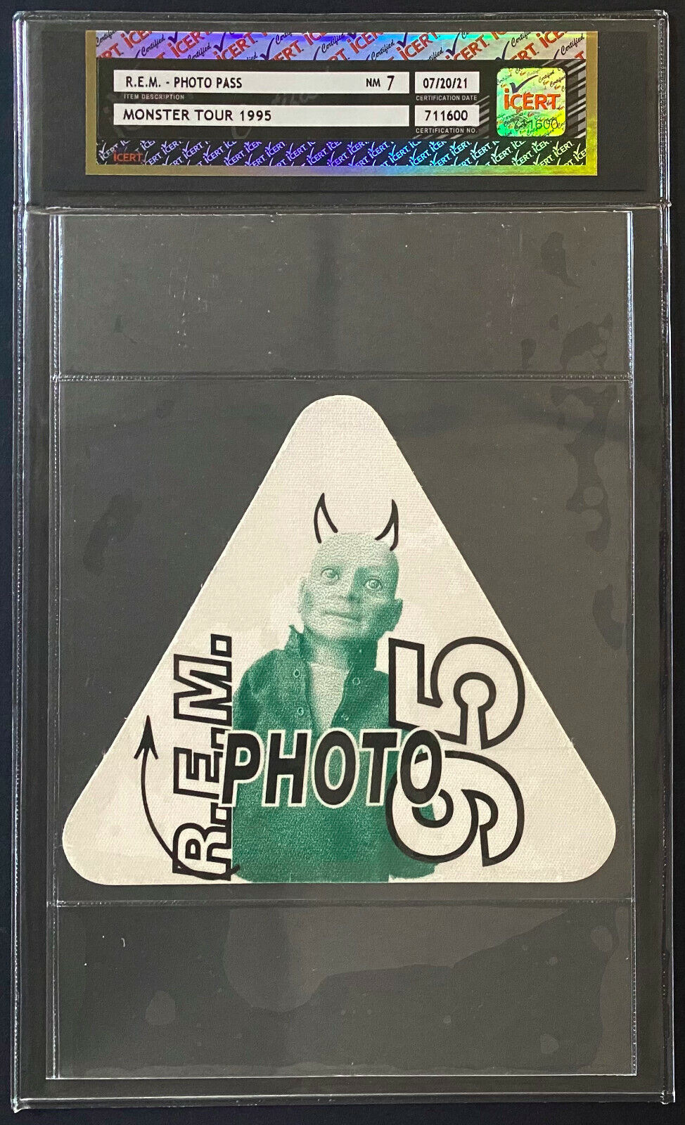R.E.M. 1995 Monster Tour Photo Pass Vintage Concert Tour Music icert NM 7