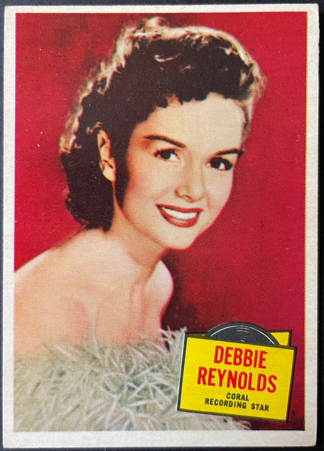 1957 Topps Hit Stars Trading Card Debbie Reynolds #17 Non Sports Vintage